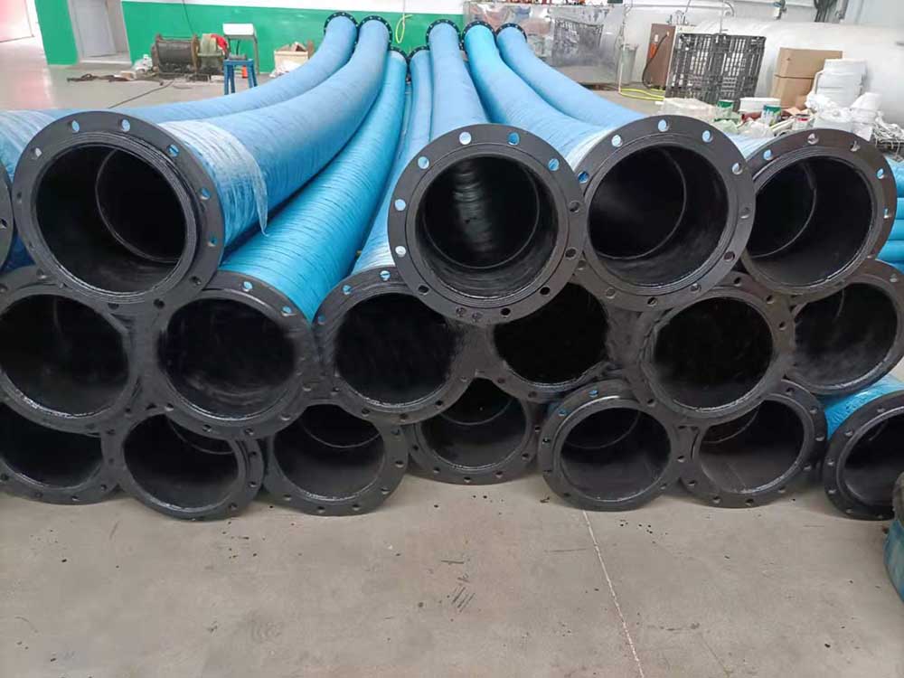 suction rubber hose with flange have completed production