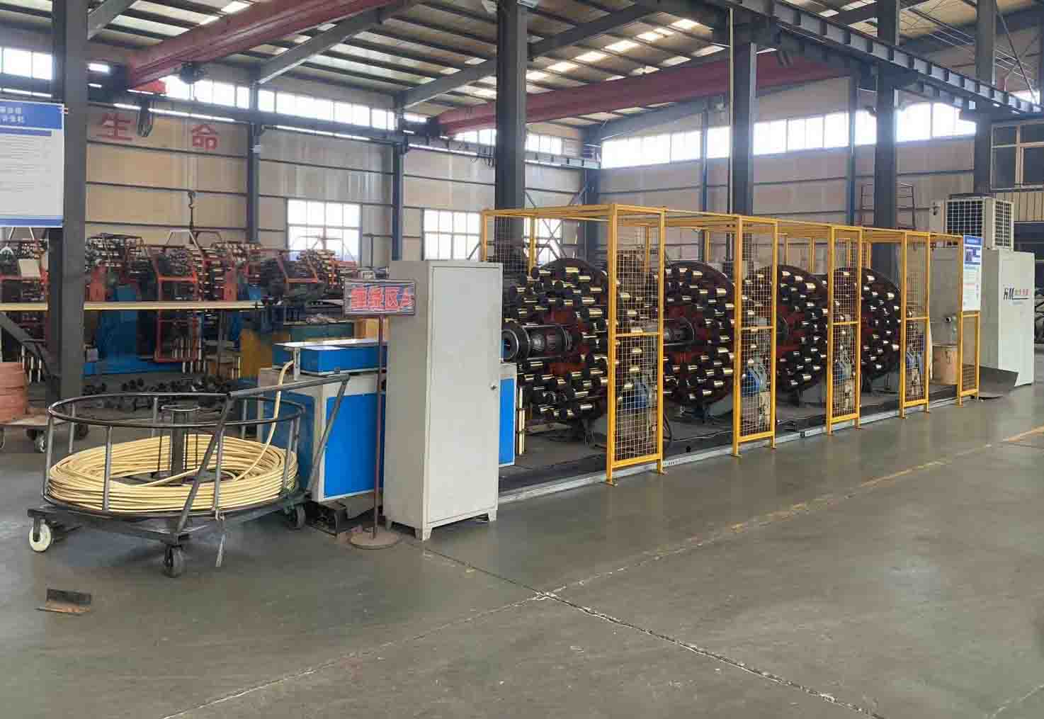 rubber hose production machine in warehouse